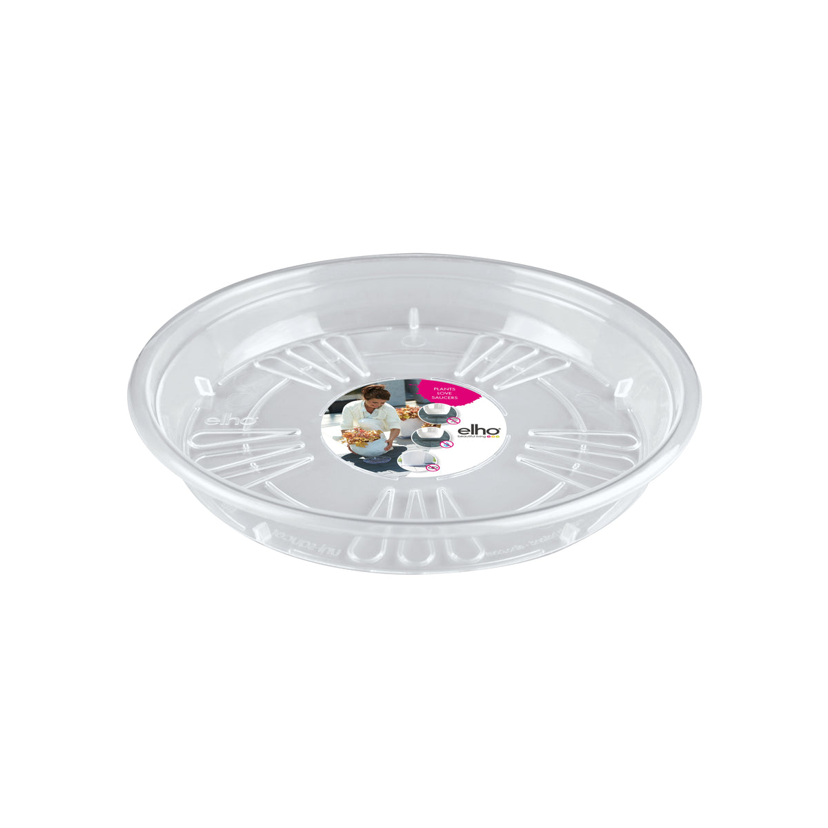 Elho Uni-Saucer transparant schoteltje - Bakker
