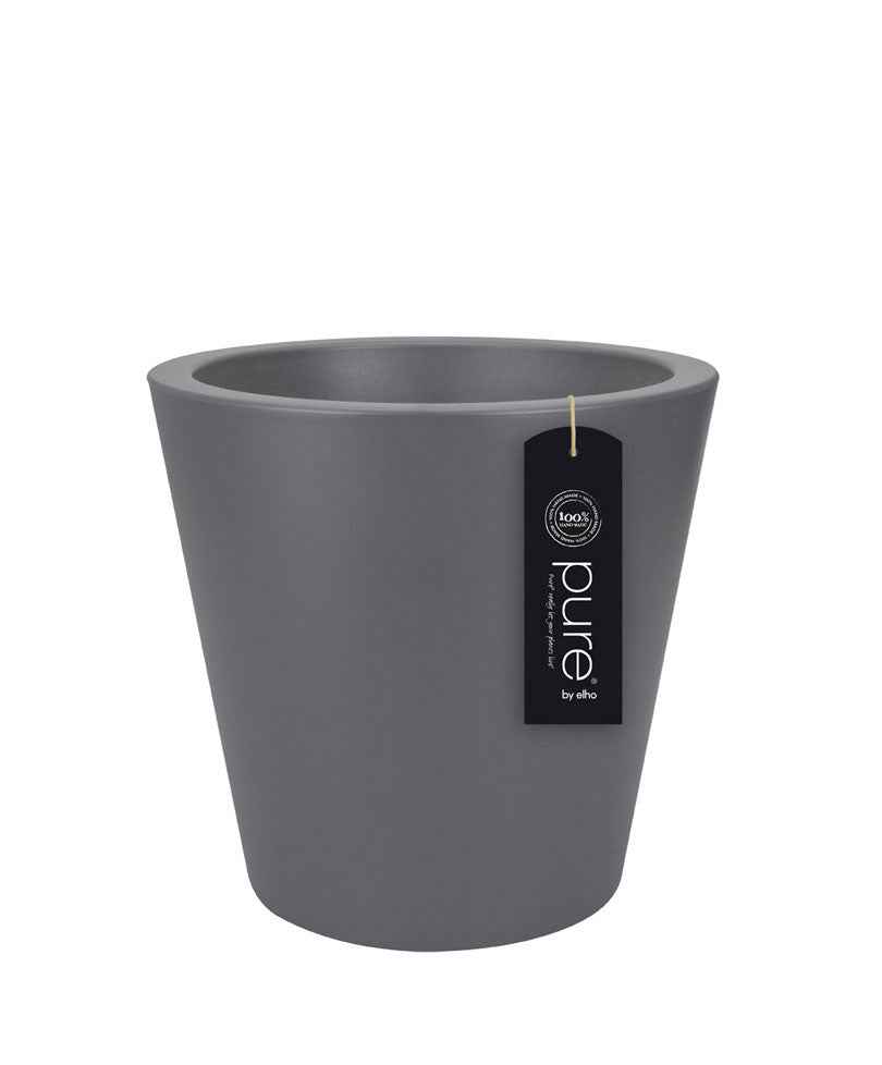 Elho bloempot Pure Straight Round antraciet - Bakker