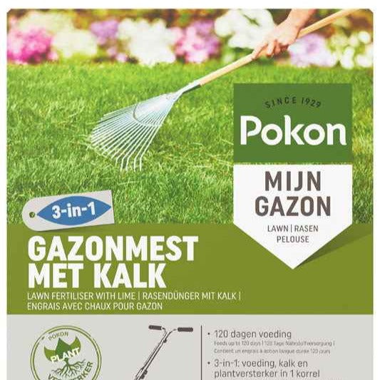 Pokon gazonmest met kalk -  - Bakker