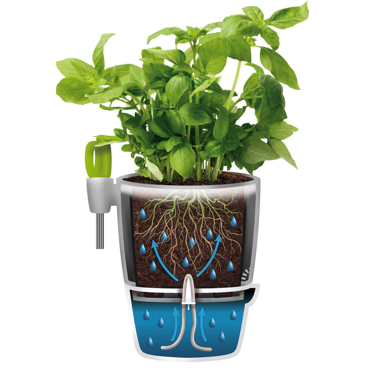 Elho kruidenpot Brussels Herbs all-in-1 - - Bakker