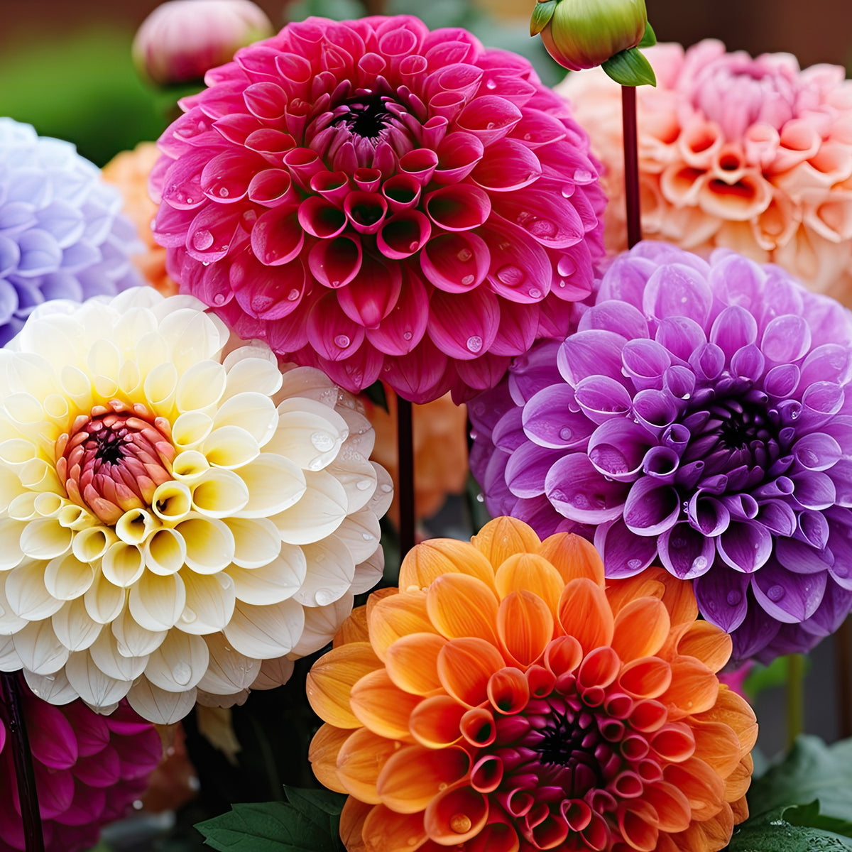 Pompondahlia (x5) - Bakker