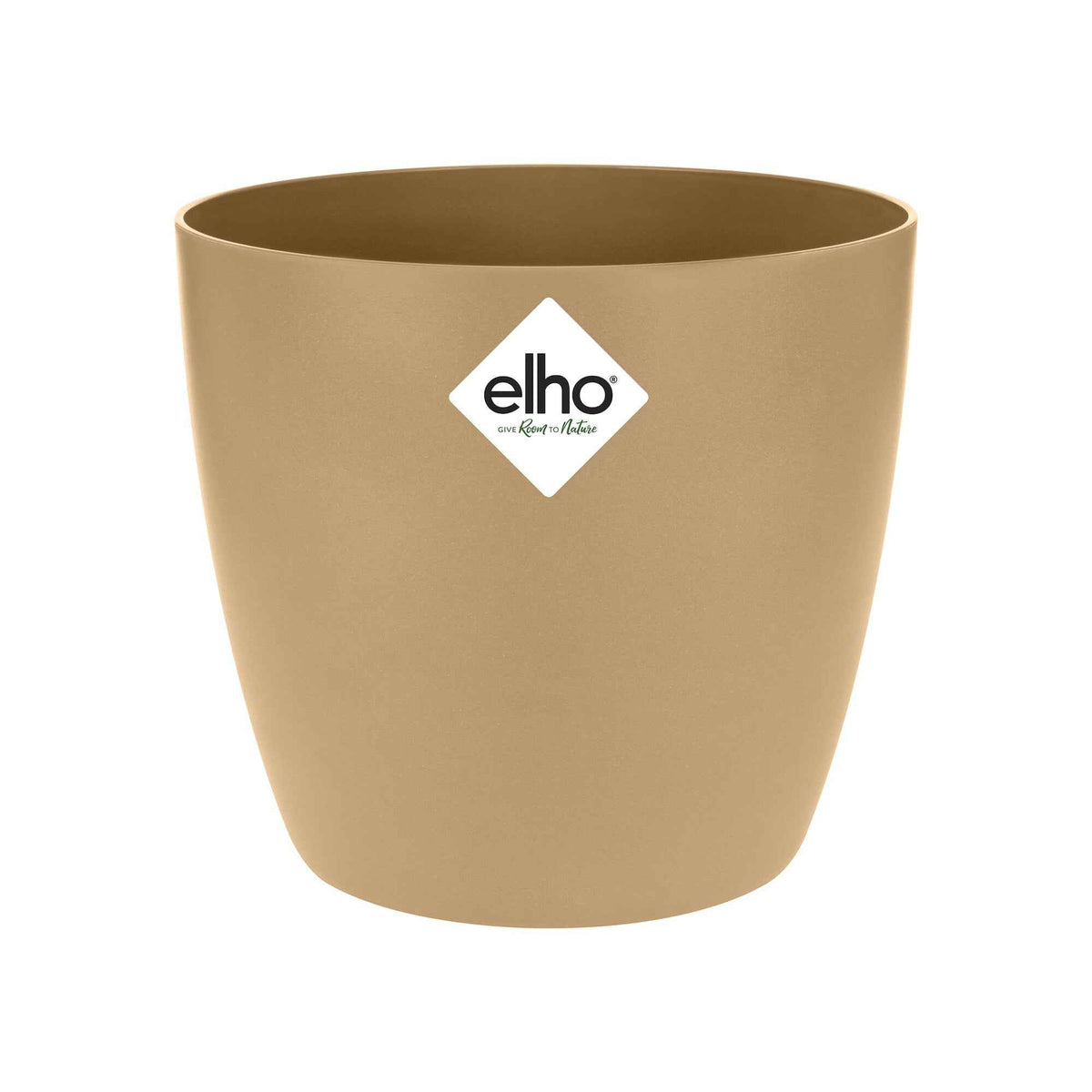 Elho Bloempot Brussels rond - koekjesbruin - - Bakker