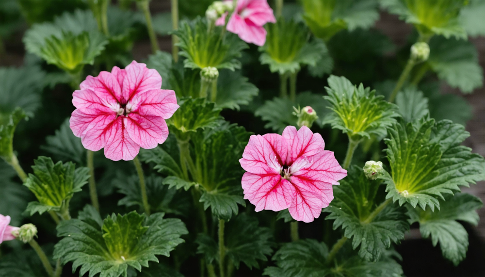 Creëer een bloemenwaterval op uw terras met de geranium.