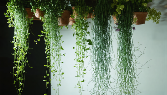 Creëer een groene waterval in je interieur zonder ruimte in te nemen.