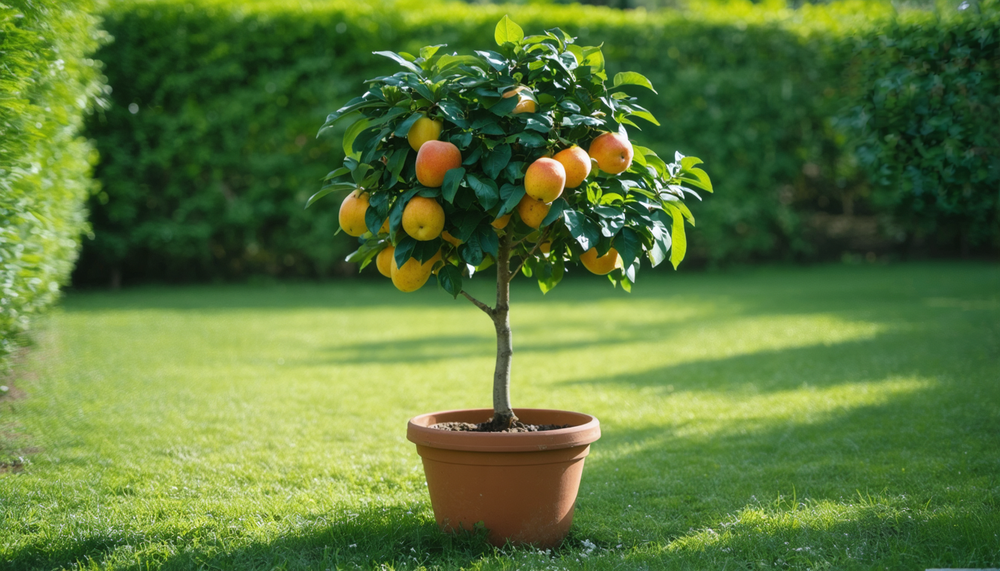 Plant uw fruitboom in een pot en geniet direct van uw eigen oogst.