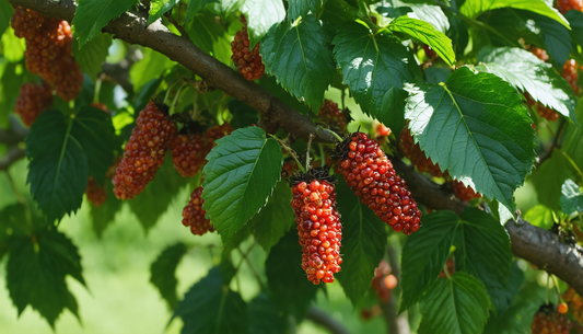 Tover uw buitenruimte om tot een smakelijk paradijs met een moerbeiboom.