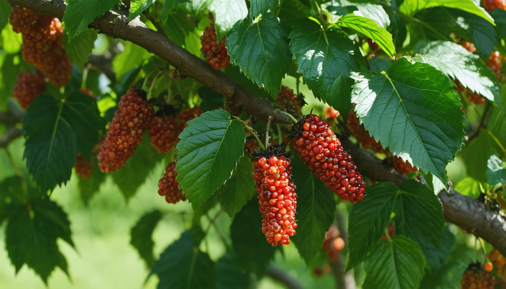 Tover uw buitenruimte om tot een smakelijk paradijs met een moerbeiboom.