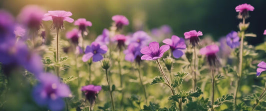 Geraniums in volle grond planten