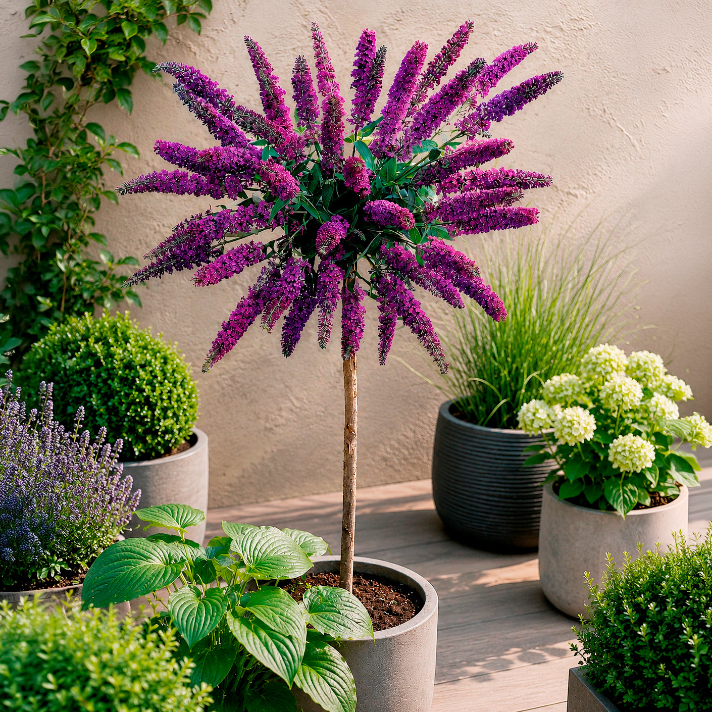 Vlinderstruik 'Empire Blue' op stengel - Bakker