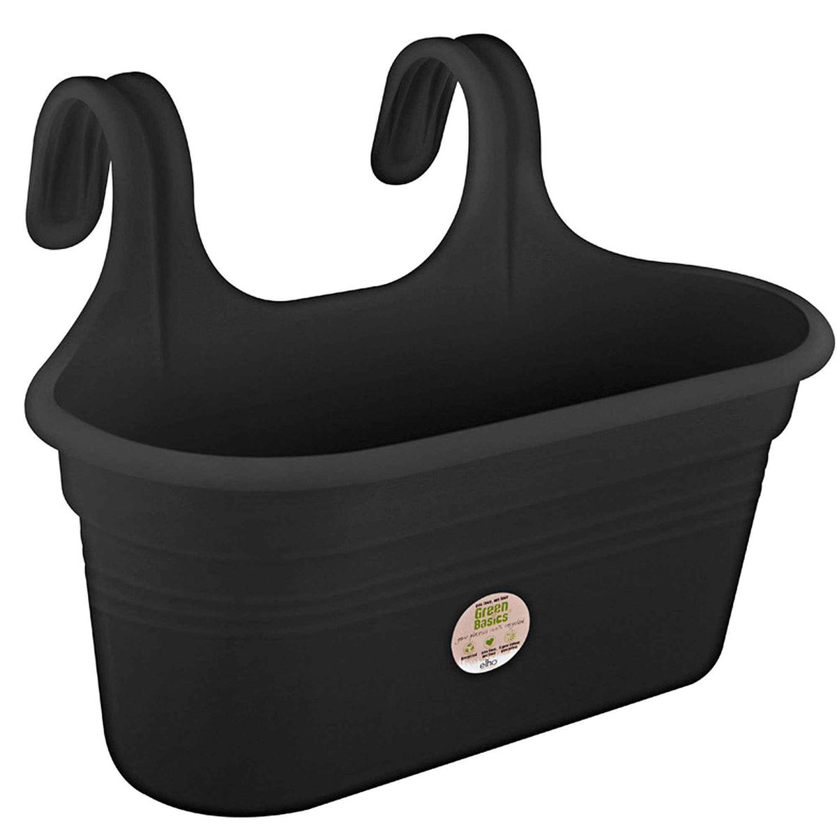 Elho Balkonbak Green Basics easy hanger ovaal - zwart -  - Bakker
