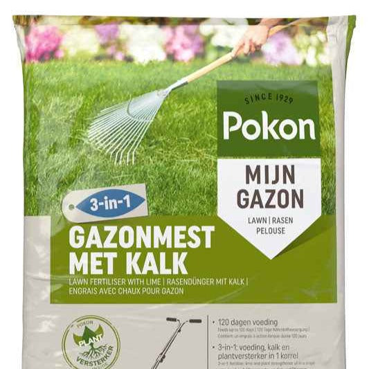 Pokon gazonmest met kalk - Bakker