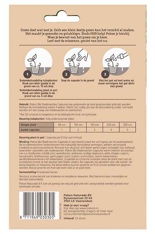Pokon mestcapsules voor binnen- en buitenplanten -  - Bakker