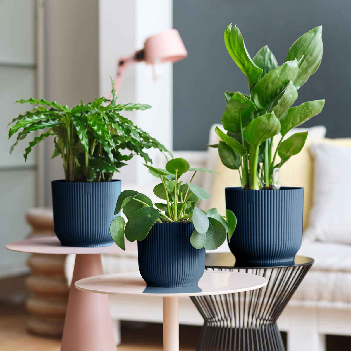 Bloempot Elho vibes fold diepblauw - Bakker