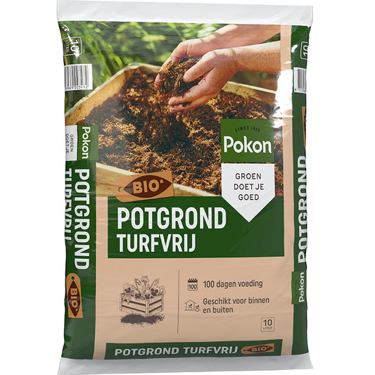 Potgrond - Biologisch 10 liter - Pokon - Bakker