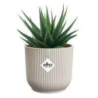 Elho Bloempot Vibes fold rond linnen wit -  - Bakker