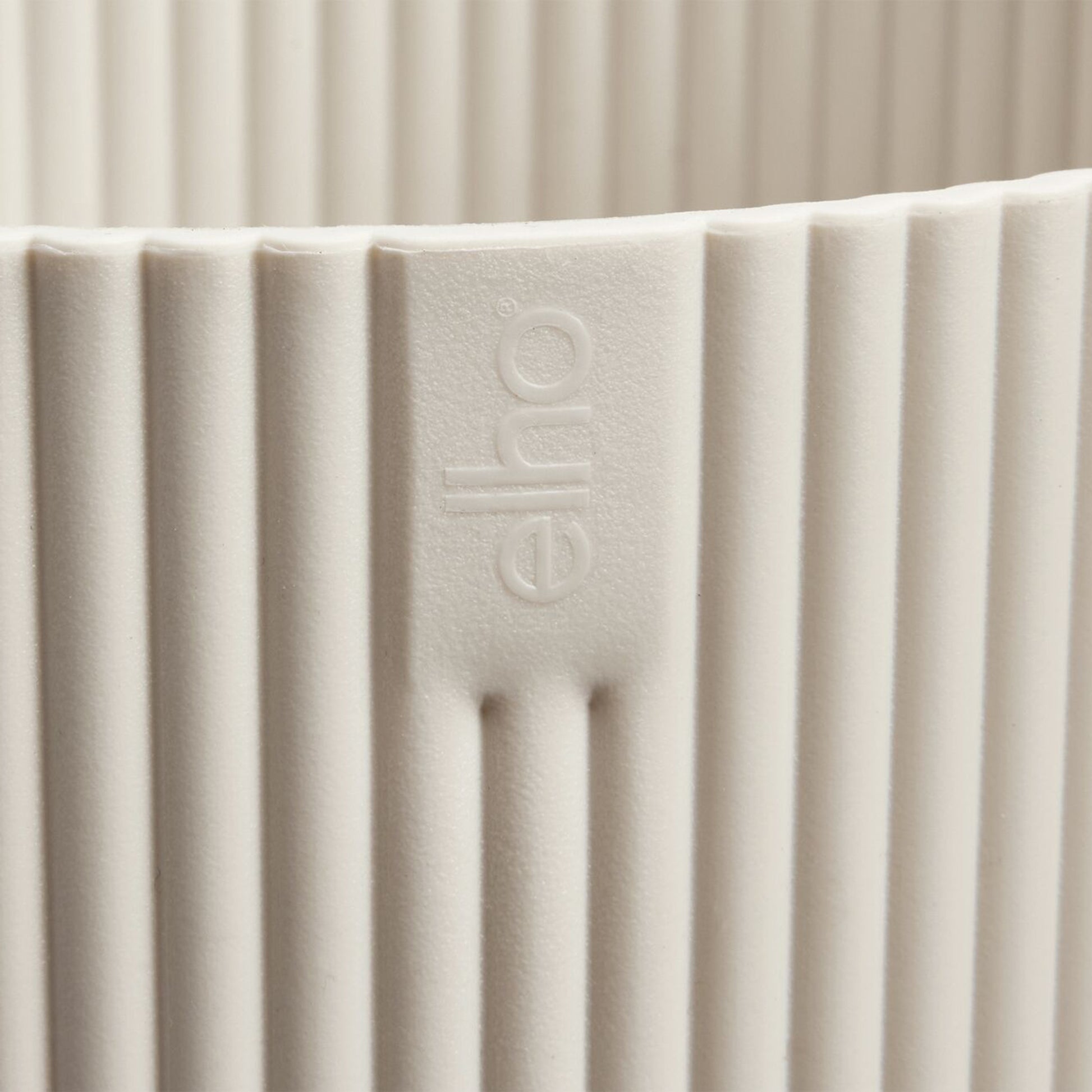 Binnenpotten - Elho Bloempot Vibes fold rond linnen wit - 