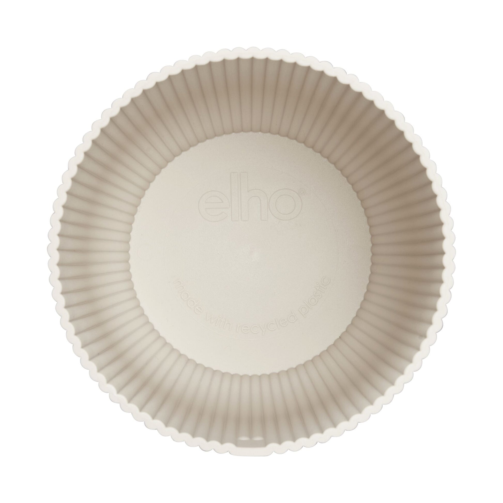  - Elho Bloempot Vibes fold rond linnen wit - Binnenpotten