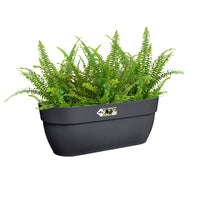 Bloem- en plantenbakken - Balkonbak Vibia campana easy hanger large antraciet - 