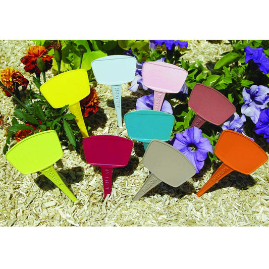 Mix van pastelkleurige plantenlabels (x16) - Bakker