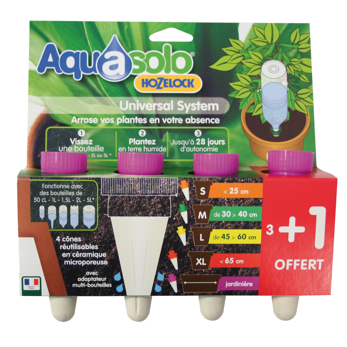 Aquasolo gietkegels voor mauve plantenbakken (x4) HOZELOCK - Bakker