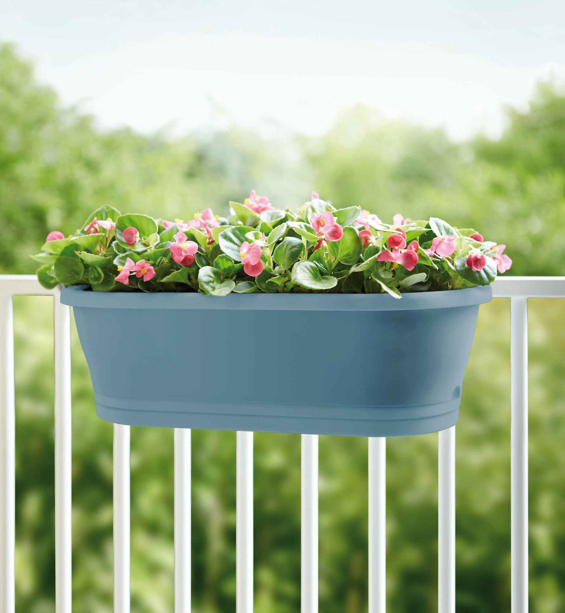 Elho balkonbak Corsica Easy balcony blauw - Balkonbakken