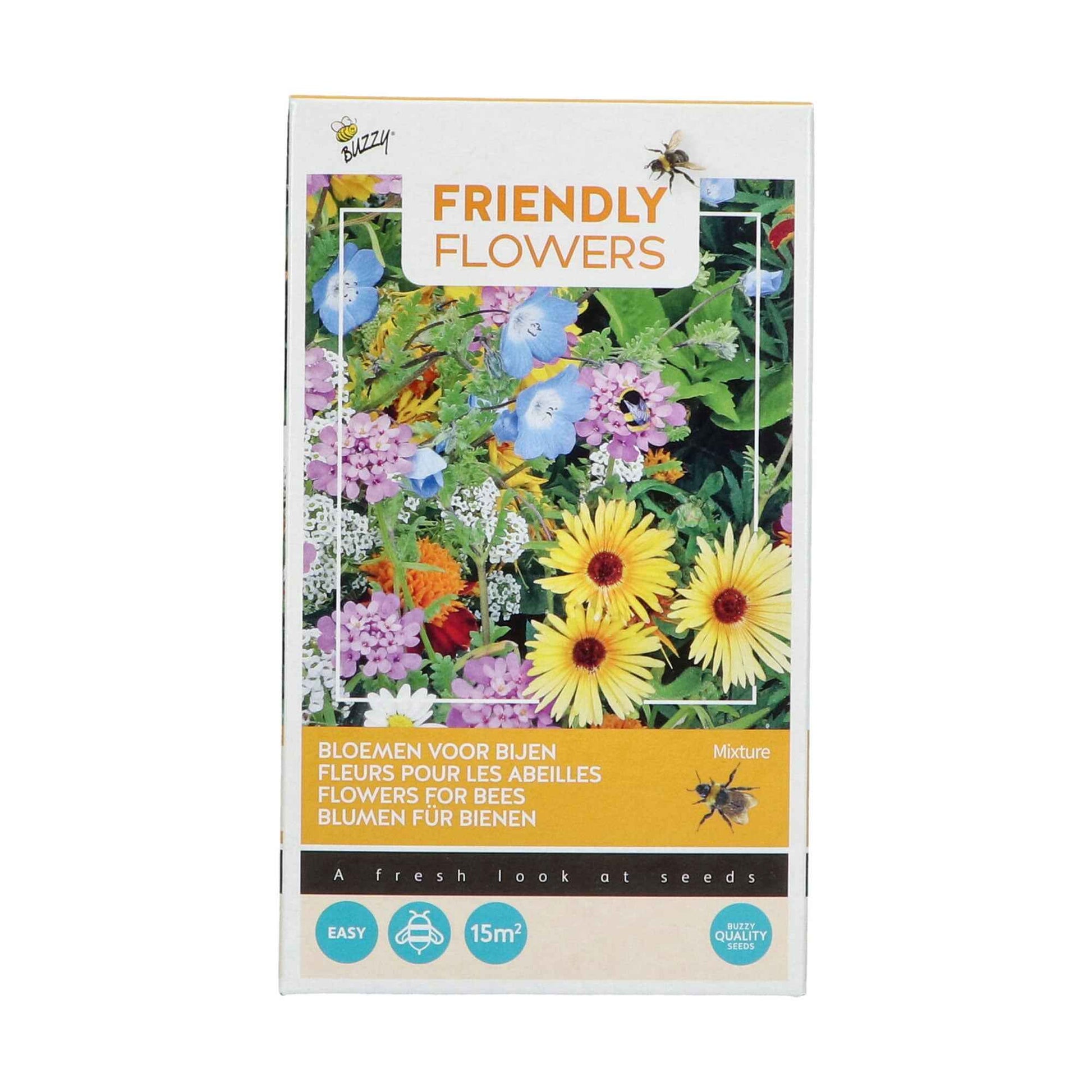 Vlinder- en bijenlokkende bloemen - Mix incl. granulaat - Bloemzaden - Perk- en borderplanten