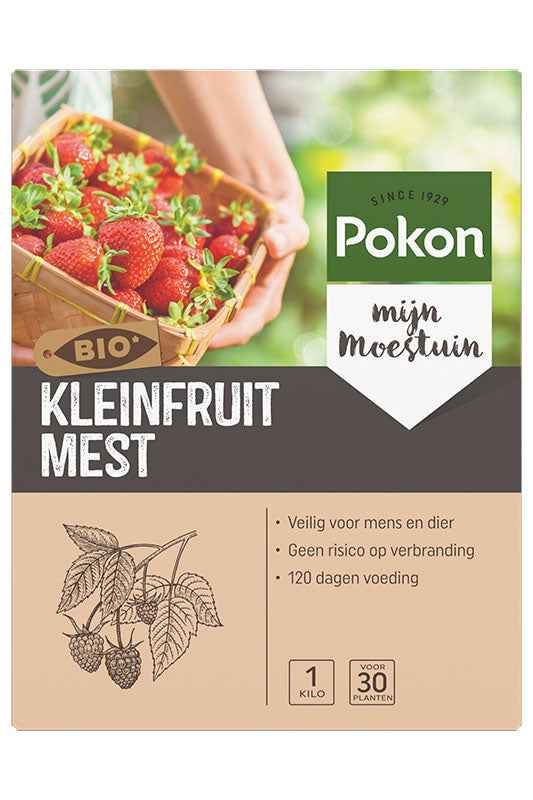 Meststof voor kleinfruitplanten - Biologisch 1 kg - Pokon - Biologische plantenvoeding