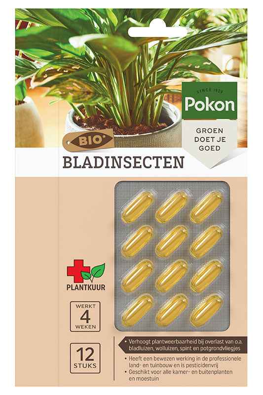 12x Plantkuur bladinsecten capsules - Biologisch - Pokon - Bladinsecten