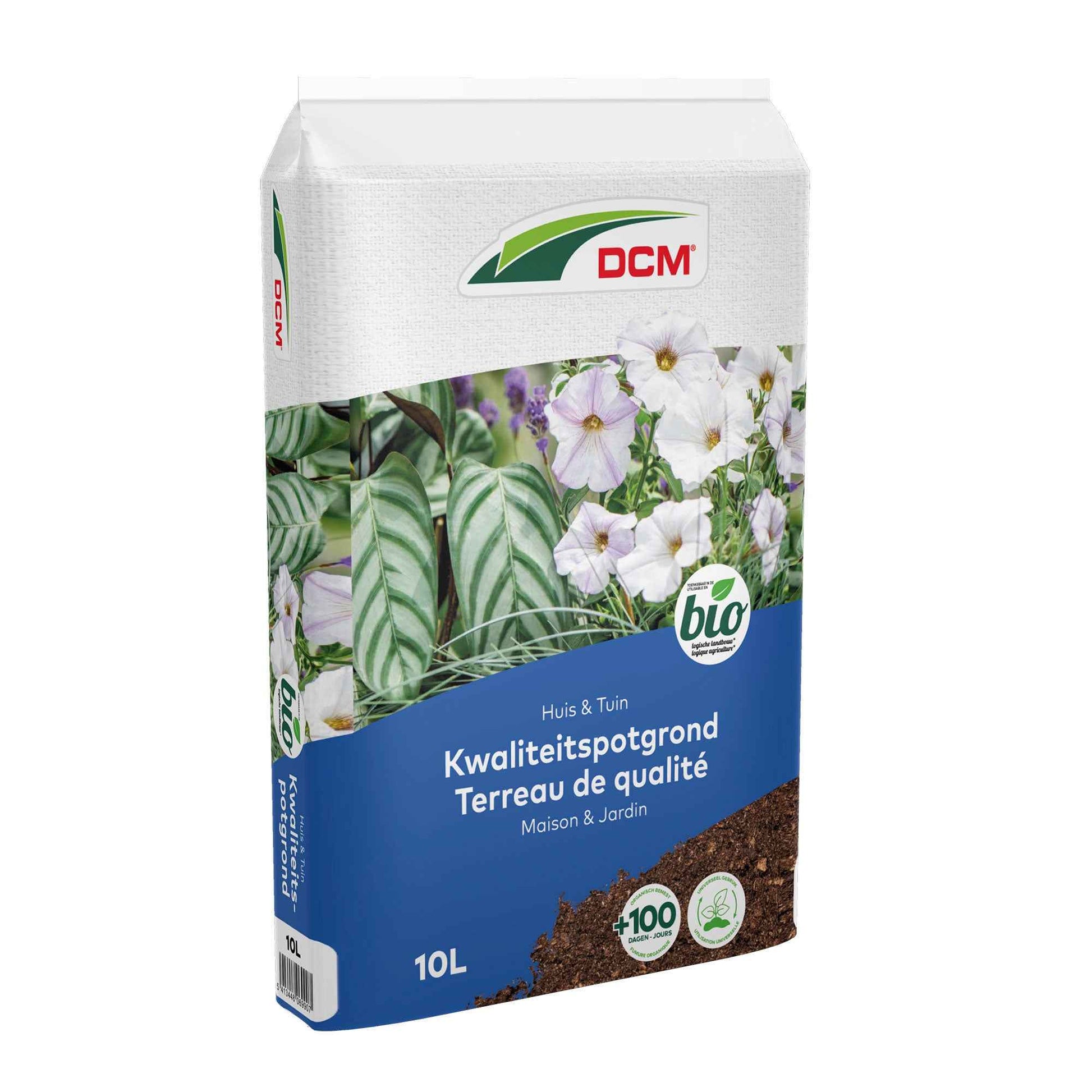 Potgrond voor kamerplanten & tuinplanten - Biologisch 10 liter - DCM - Biologische plantenvoeding