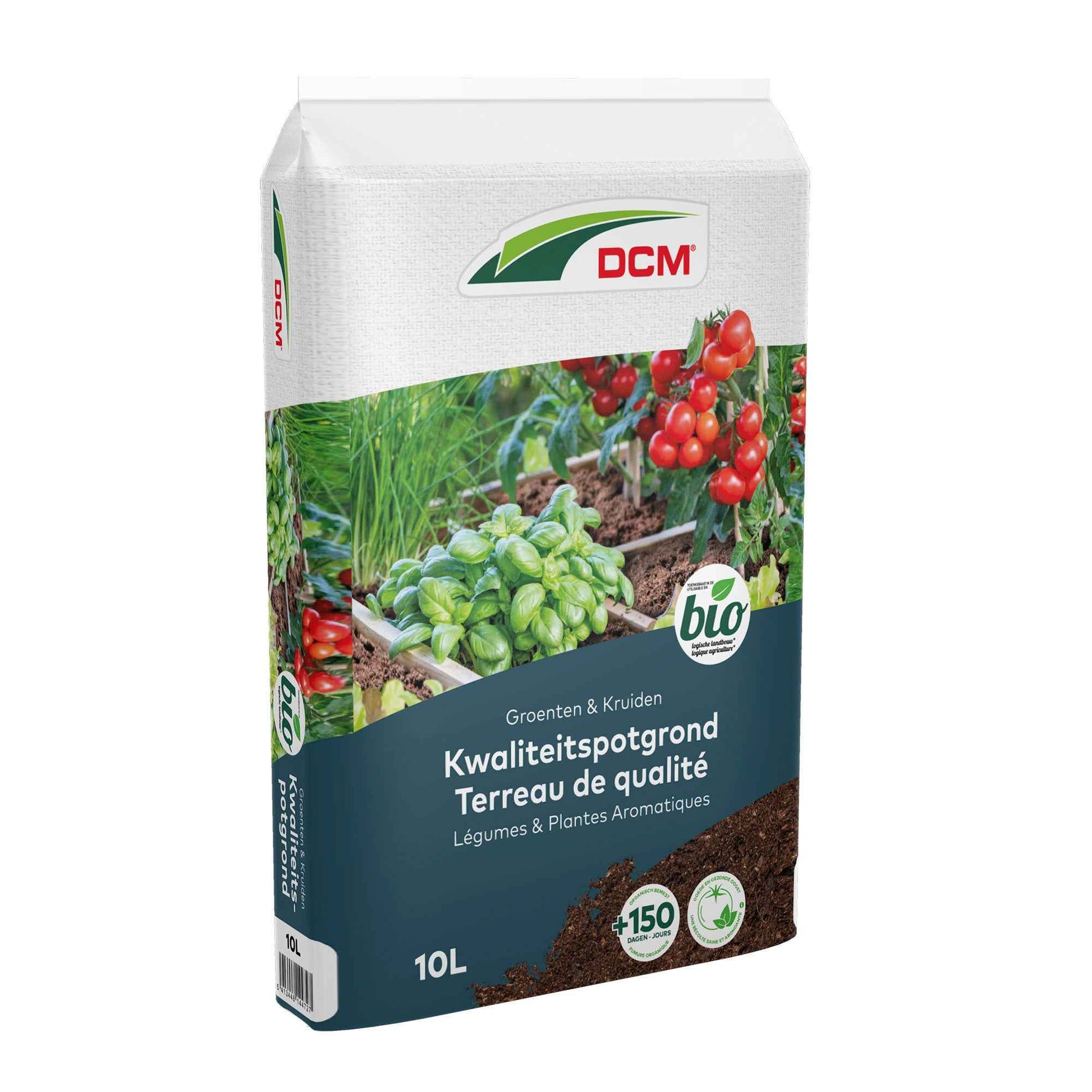 Potgrond voor groenten & kruiden - Biologisch 10 liter - DCM - Biologische plantenvoeding