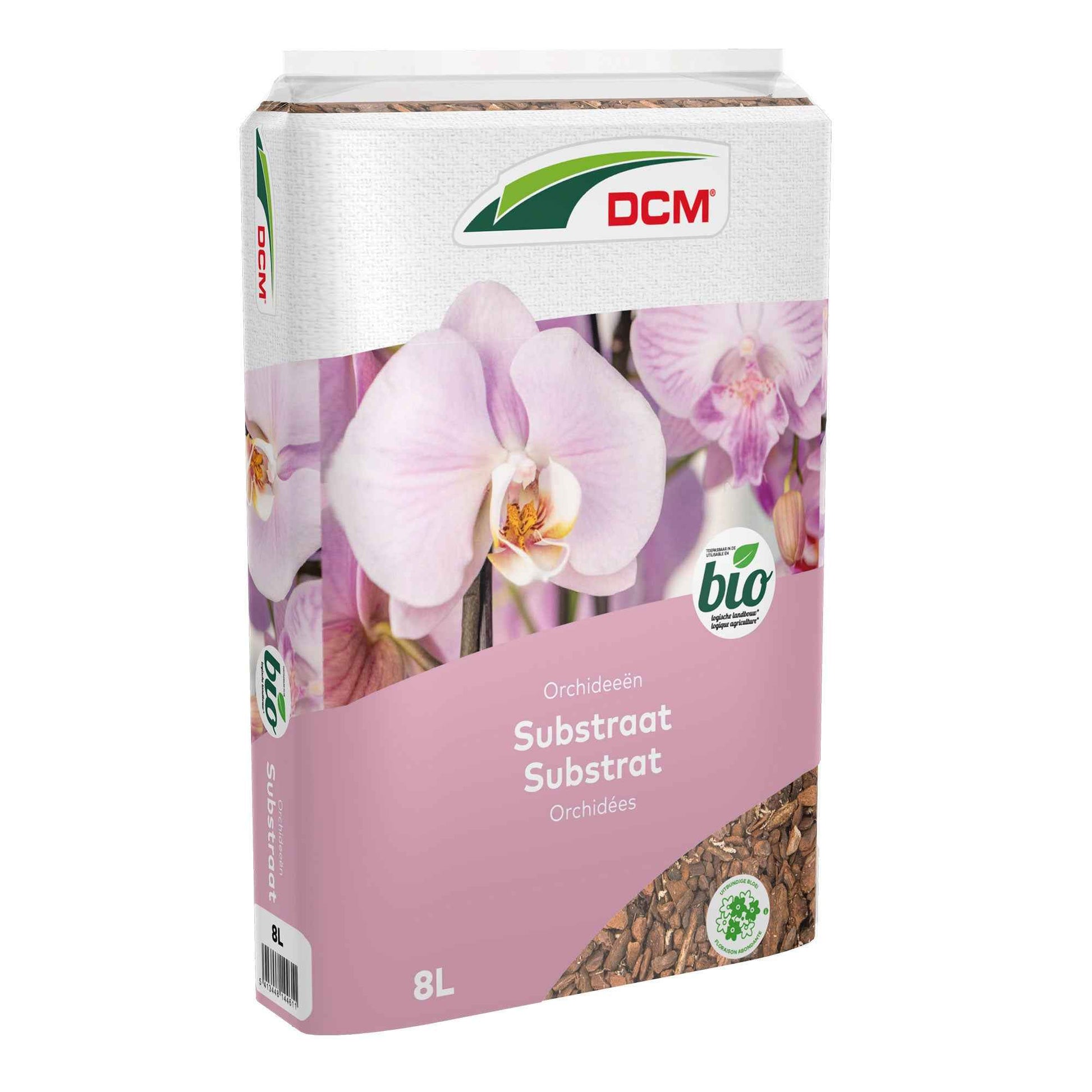 Orchideeënsubstraat - Biologisch 8 liter - DCM - Biologische plantenvoeding