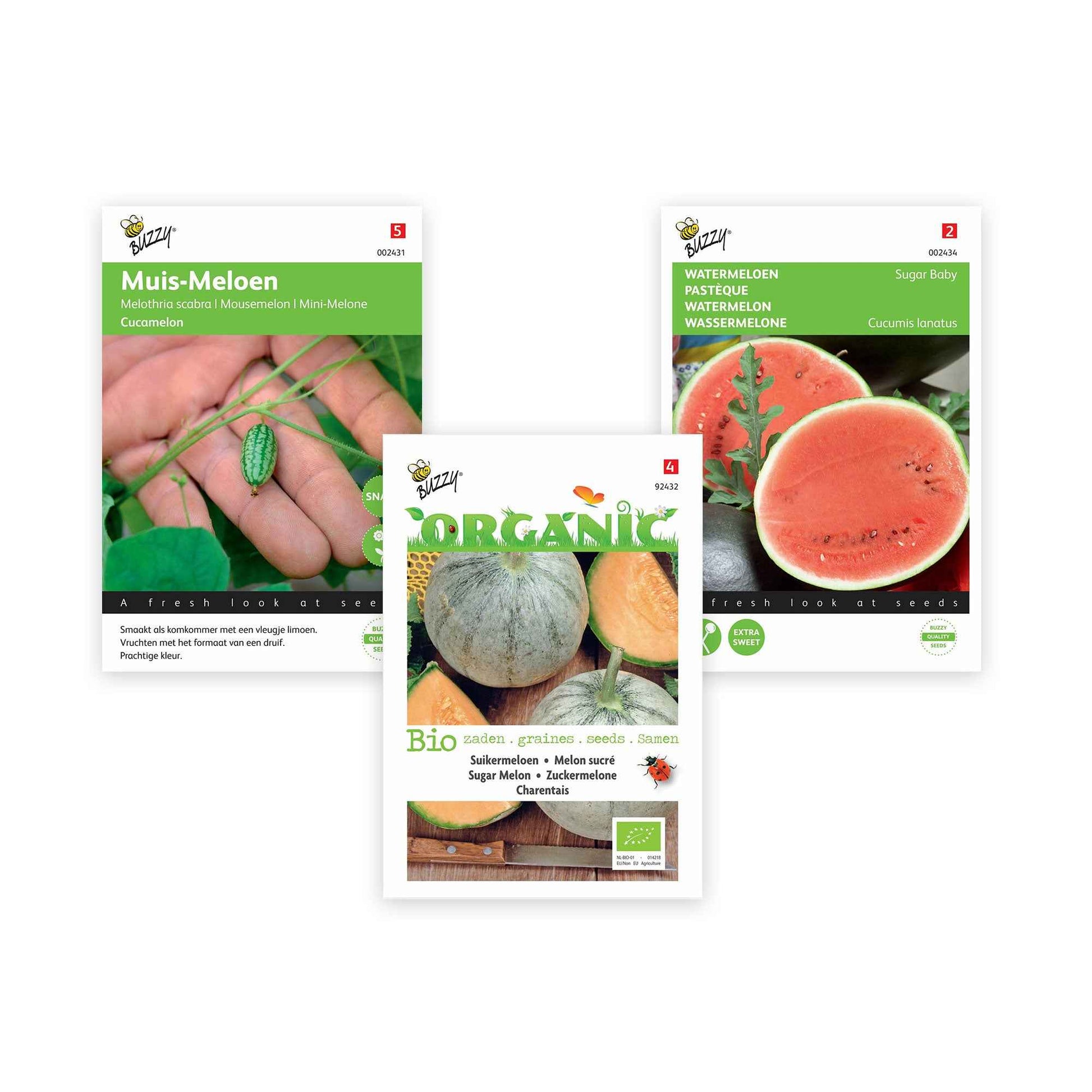 Meloenen pakket Machtige Meloenen 21 m² - Fruitzaden - Fruit